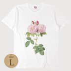 作品L〔T0002〕Les Roses（574530）／ルドゥーテ／バラ／薔薇／ローズ／【Les Roses Collection】S M L XL Tシャツ