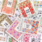 作品刺繍図案の切手13種セット ハンガリー（外国切手・古切手）｜アンティーク・ヴィンテージ