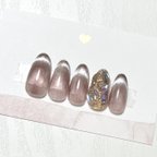 作品マグネットフレンチ💅ネイルチップ