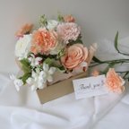 作品フラワーボックス／ ブーケ　ギフト　インテリア造花　結婚祝い　誕生日プレゼント　引っ越し祝い　出産祝い