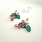 作品【SV925】ぶどうピアス shining grape earrings【ESMÉ】