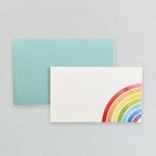 作品メッセージカード「虹」5枚セット
