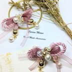 作品Pink Twist Rope ピアス(イヤリング)