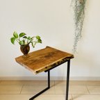 作品桜の木　一枚板　ソファテーブル　コーヒーテーブル　サイドテーブル