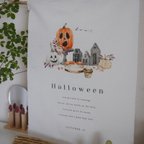 作品halloween tapestry( 約48*75cm）pumpkin