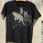 作品愛猫の肖像画 【手描きTシャツ】