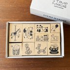 作品TEDE コンプリートBOX｜アニマル遊園地（td-box-02）はんこ ハンコ スタンプ 女の子 イラスト 動物