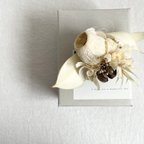 作品コサージュ　　髪飾り　ハレの日のcorsage  箱付き　