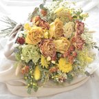 作品＊母の日＊ドライフラワーブーケ＊バラ香るカーネーション入りのhappy bouquet＊