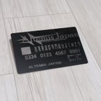 作品L100-MatBlack-10 名刺カードサイズアルミプレート（10枚）