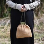 作品KINCHAKU BAG (巾着) グリーン