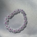 作品【flower bracelet / purple】