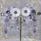 作品40-65cmドール対応 ヘアクリップセット Enchanted Anemone　White　