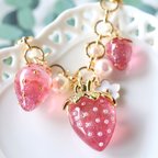 作品🍓いちごのバッグチャーム💕イチゴ🍓苺🍓ストロベリー