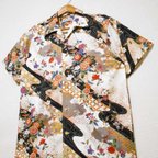 作品着物アロハシャツ Kimono Hawaiian Shirt AL-869/XL