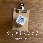 作品ウチの子スタンプ・顔のみ　3×3㌢