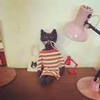 作品ねこのぬいぐるみ（トートバッグとボーダーワンピのおまけ付き）