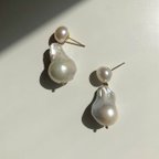 作品【pierce】【M size】Baroque pearl pierce