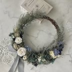 作品  * ストーベ × Rose * wreath * ギフト　リース　プリザーブドフラワー　　　　