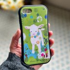 作品衝撃に強い iPhoneケース 可愛いスマホケース 子ヤギのスマホケース Rei Kumagai
