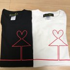 作品❤️あいあい傘　Tシャツ2枚セット❤️かわいい　おしゃれ　ペア　ギフト　おそろい　カジュアル　面白い　繋がる　カップル　恋人　夫婦