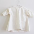 作品kids  Flannel cotton dress --of white --- 100