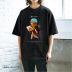 作品厚みのあるBIGシルエットTシャツ「WORKER 働き者のネコ。」/送料無料