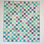 作品爽やかキルト(ターコイズ)　Refreshing quilt (turquoise)　新鲜被子（绿松石色）