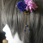 作品花金魚のヘアクリップ