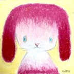 作品【ピンクのウサギ】イラスト