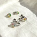 作品【川から海を守る】パステル mini小粒pierce/earring