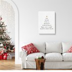 作品英字クリスマスツリーのキャンバス　/ i1063 / 冬景色　オーナメント　人気のクリスマスツリー
