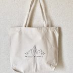 作品【受注生産】MONT BLANC 山 キャンバストートバッグ　ナチュラル