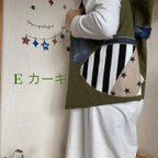 作品(Eカーキ)トートバッグ