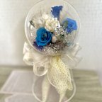 作品フラワーバルーンブーケ　☆アクリバルーンだから萎まない　　☆誕生日　結婚祝い等各種お祝いのプレゼントに　　☆お好きなカラー　デザインのブーケを入れることも可能です