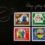 作品海外切手　西ドイツ　1966年　カエルの王様４セット　未使用