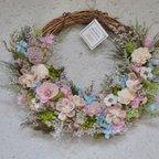 作品桜ピンクの華やぎwreath