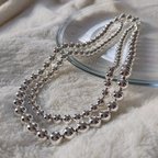 作品silver925 ball chain necklace RN057