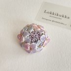 作品《再販》【ブローチ】紫陽花 アジサイのブローチ