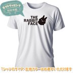 作品【セール中：4月30日まで1760円】『THE FACE うさぎ』おもしろTシャツ | とんぬら daaaa01-a