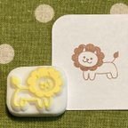 作品【消しゴムはんこ】ライオンはんこ☆（持ち手なし）