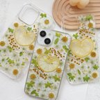 作品ハートレモン ハートレモンiPhoneケース ハートレモンスマホケース 押し花スマホケース 押し花iPhoneケース 押し花ケース 押し花フルーツケース 押し花iPhoneケース ミモザ