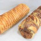 作品人気のラウンド食パン・ホール２種類セット（メープルとショコラ）