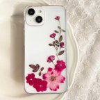 作品【ほぼ全機種対応スマホケース❁】押し花スマホケース NO.510 押し花＆レジン