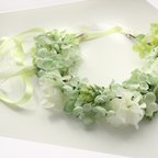 作品森の花かんむり (グリーン)