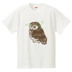 作品【再販】フクロウTシャツ『ハンガー反射』【緑】