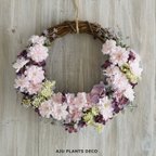 作品Wreath ～さくら、さくら~  27x30（造花）