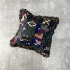 作品VINTAGE KIMONO CUSHION COVER『七宝 SHIPPO』＃００１