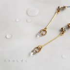 作品【雨音】しずくのシンプルピアス