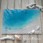 作品送料無料♪『沖縄の海を感じる』サンゴ礁の海 ocean resin art